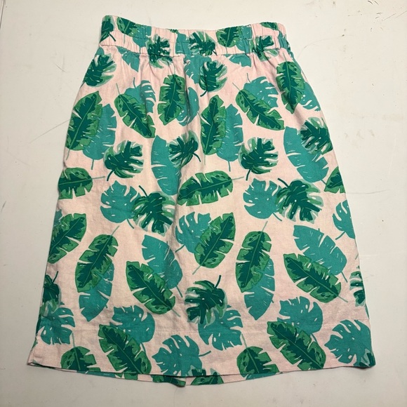 J. Crew Green Leaf Print Skirt - Picture 7 of 7
